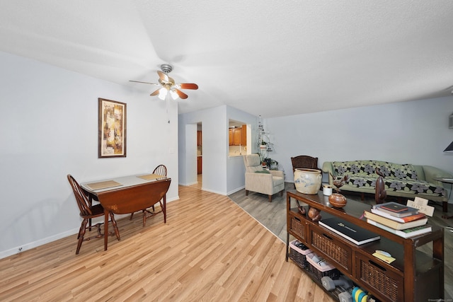 187 Lovers Ln Unit 4, Torrington, CT 06790 - dining space with light wood-type flooring and a ceiling fan