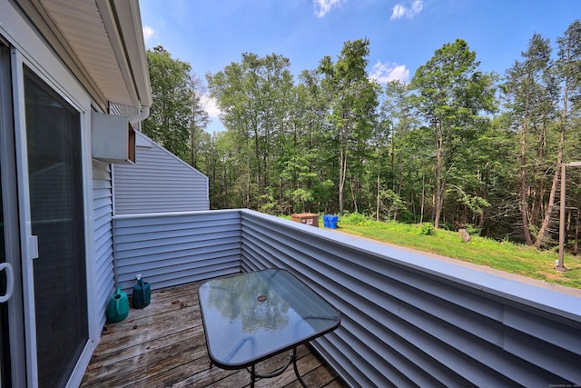 187 Lovers Ln Unit 4, Torrington, CT 06790 - balcony with a forest view