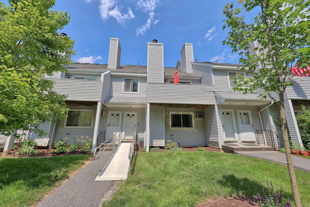 187 Lovers Ln Unit 4, Torrington, CT 06790 - multi unit property with a front lawn and a chimney
