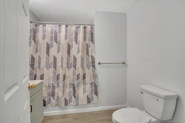 57 Lakeview Hts, Lebanon, CT 06249 - bathroom with wood finished floors, vanity, and shower / bath combination with curtain