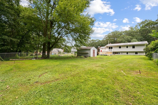 41 Laurel Leaf Dr, Ledyard, CT 06335 - fenced backyard with a storage unit