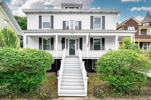 105 High St, Sprague, CT 06330 - view of front of property featuring a porch and stairs