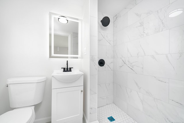 105 High St, Sprague, CT 06330 - full bathroom with vanity and tiled shower