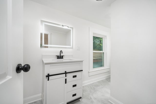 105 High St, Sprague, CT 06330 - bathroom with marble finish floors and vanity