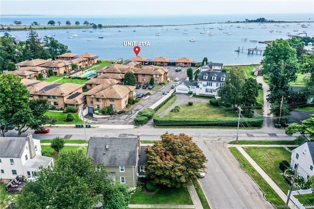 350 Grovers Ave Unit 11A, Bridgeport, CT 06605 - aerial view of residential area featuring a large body of water