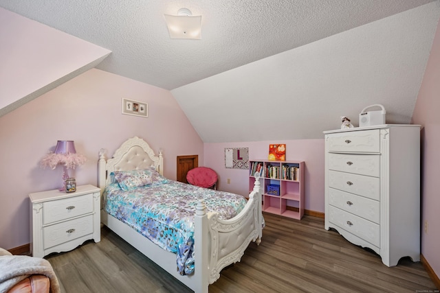 10 Heritage Dr, Prospect, CT 06712 - bedroom featuring wood finished floors, vaulted ceiling, and a textured ceiling