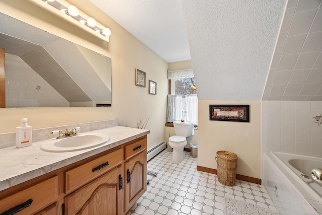 10 Heritage Dr, Prospect, CT 06712 - full bathroom with a baseboard radiator, vanity, and tile patterned floors