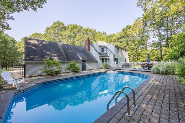 10 Heritage Dr, Prospect, CT 06712 - view of swimming pool with outdoor dining space, a patio area, and view of scattered trees