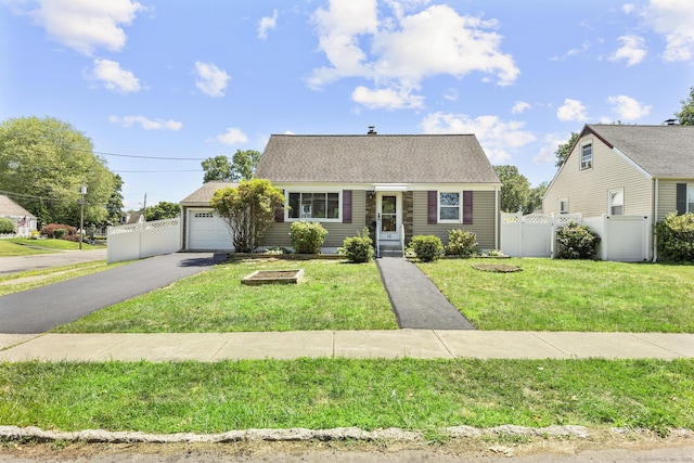 15 Burdette Pl, Milford, CT 06460 - cape cod house featuring driveway, a garage, a shingled roof, and a gate