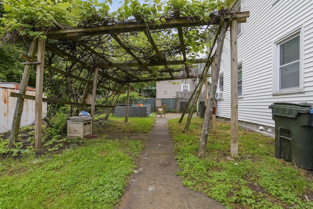 8 3rd St, Norwich, CT 06360 - view of yard with a pergola