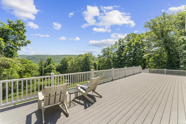 168 Cobble Rd, Kent, CT 06757 - deck featuring a forest view