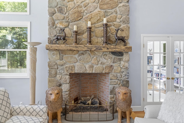 168 Cobble Rd, Kent, CT 06757 - detailed view of french doors and wood finished floors