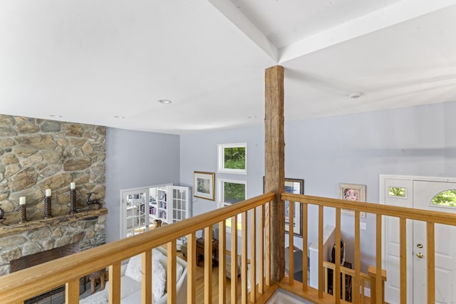 168 Cobble Rd, Kent, CT 06757 - corridor featuring an upstairs landing