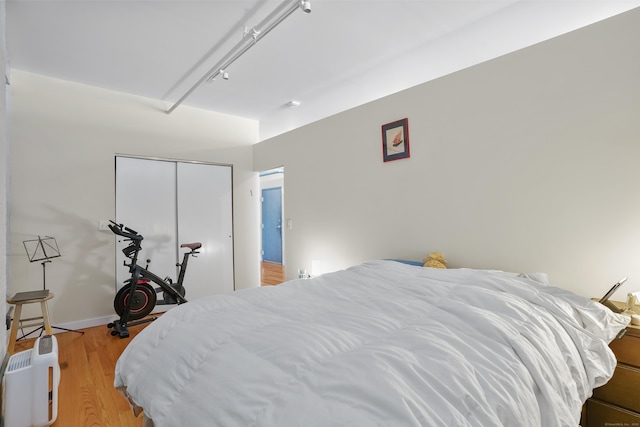 817 Grand Ave Unit 202, New Haven, CT 06511 - bedroom with light wood-style flooring and a closet