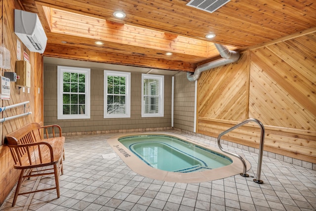 323 Carriage Crossing Ln Unit 323, Middletown, CT 06457 - view of swimming pool with a hot tub and a wall mounted AC