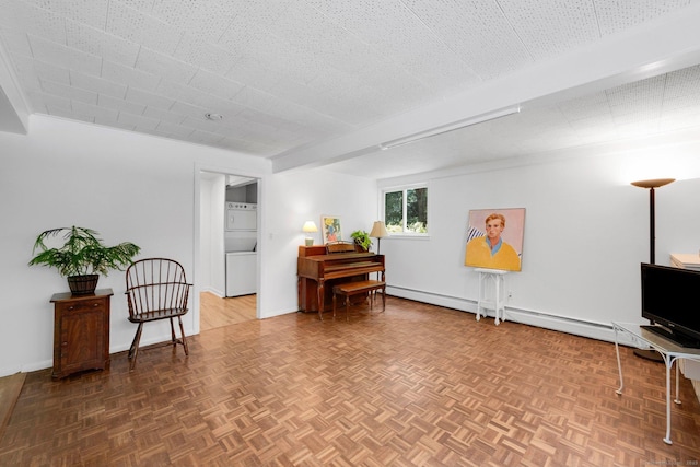 12 Twin Ponds Dr, Farmington, CT 06085 - sitting room with a baseboard heating unit and baseboards