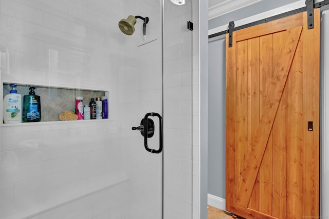 6 Augusta Cir Unit 6, East Haddam, CT 06469 - bathroom with a shower stall and baseboards