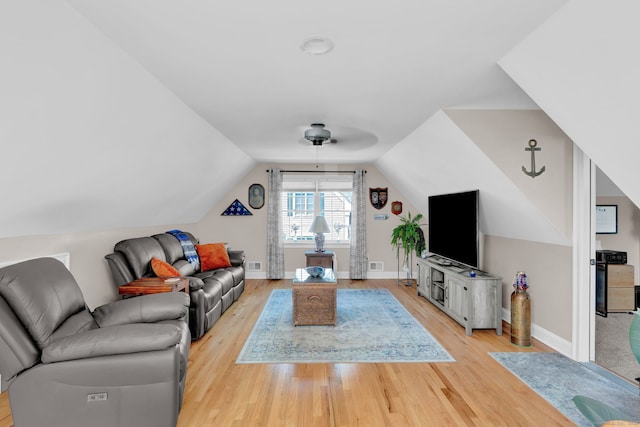 6 Augusta Cir Unit 6, East Haddam, CT 06469 - living room featuring light wood-style flooring and lofted ceiling