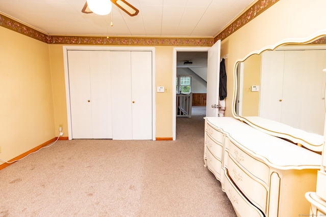302 E Pasadena Pl, Bridgeport, CT 06610 - bathroom featuring a ceiling fan and crown molding