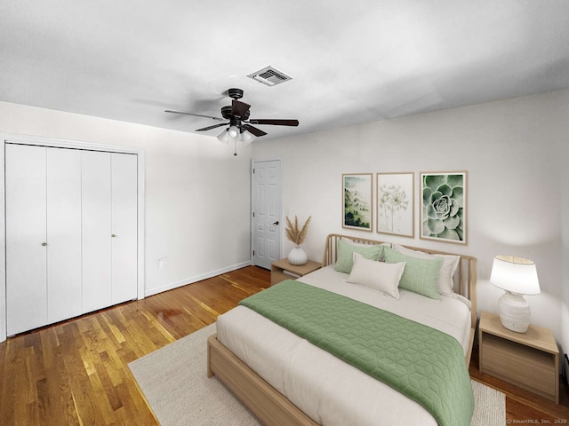 7 Ambler Rd W, Westport, CT 06880 - bedroom with multiple closets, wood finished floors, and a ceiling fan