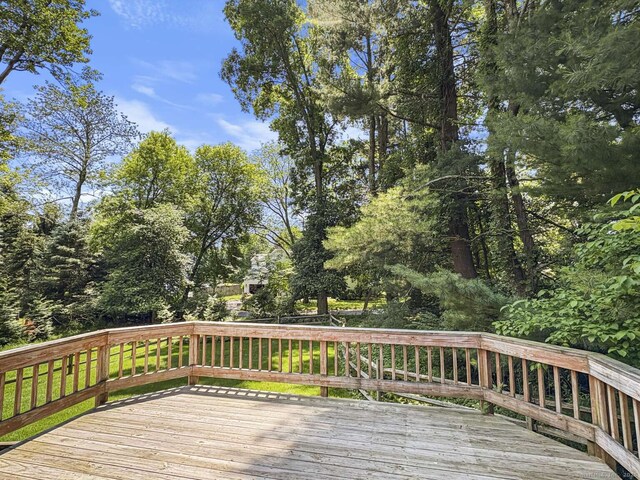7 Ambler Rd W, Westport, CT 06880 - view of wooden terrace