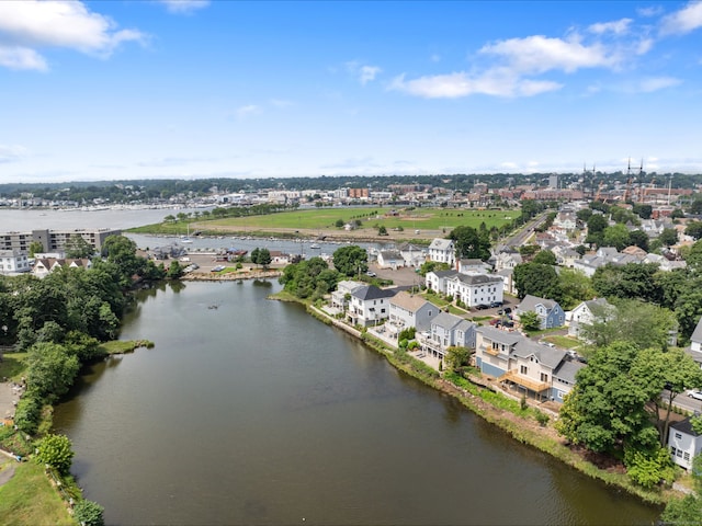 281 E Ave, Norwalk, CT 06850 - aerial view of property and surrounding area with a nearby body of water