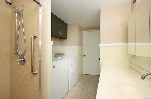 109 Pinnacle Rd, Ellington, CT 06029 - washroom with independent washer and dryer and light tile patterned flooring