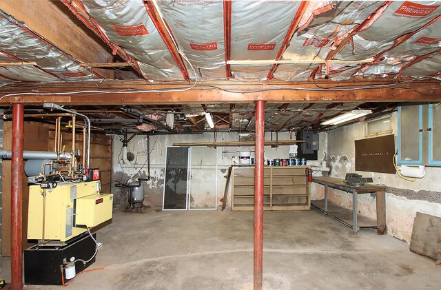 109 Pinnacle Rd, Ellington, CT 06029 - unfinished below grade area featuring electric panel
