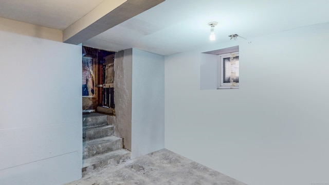96 Davis Ave, Bridgeport, CT 06605 - finished below grade area featuring stairs