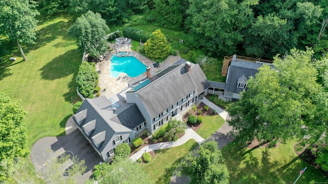 51 Wood Lot Ln, Southbury, CT 06488 - drone / aerial view of a pool area