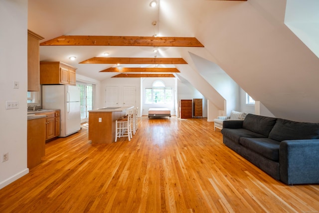 51 Wood Lot Ln, Southbury, CT 06488 - living area featuring light wood-type flooring and baseboards