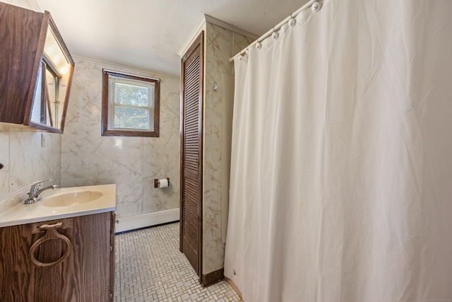 146 Williamson Cir, Watertown, CT 06779 - full bathroom with a baseboard radiator and vanity