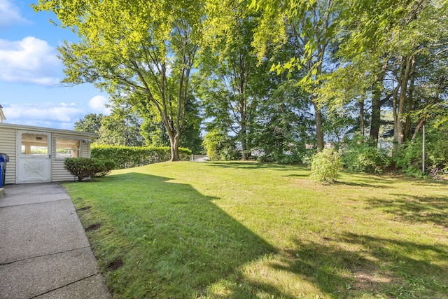 146 Williamson Cir, Watertown, CT 06779 - view of green lawn featuring an outdoor structure