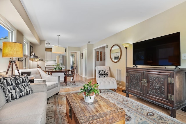 69 Ellsworth St Apt 101, Bridgeport, CT 06605 - living room with light wood-style flooring
