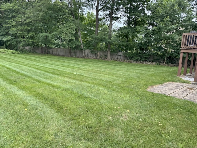 352 Knob Hill Dr, Hamden, CT 06518 - view of yard featuring a deck