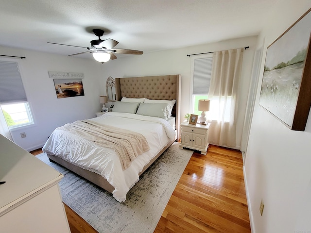 352 Knob Hill Dr, Hamden, CT 06518 - bedroom with light wood-type flooring and ceiling fan