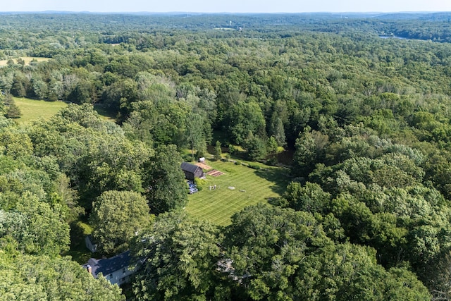 85 Potash Hill Rd, Sprague, CT 06330 - aerial overview of property's location with a forest