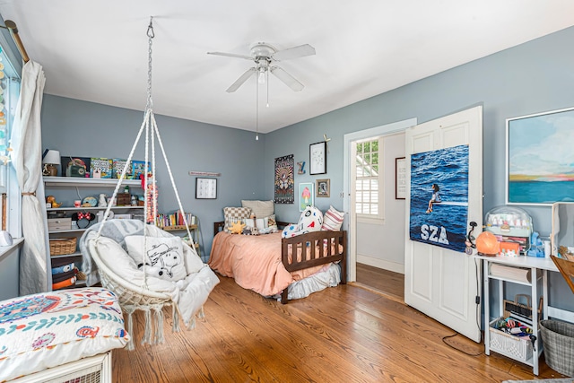 85 Potash Hill Rd, Sprague, CT 06330 - bedroom featuring light wood finished floors and ceiling fan