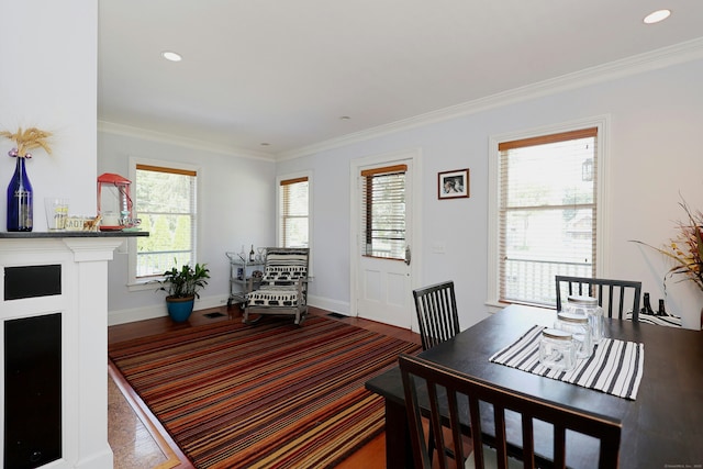 30 Elizabeth St, Bethel, CT 06801 - dining area with crown molding and wood finished floors