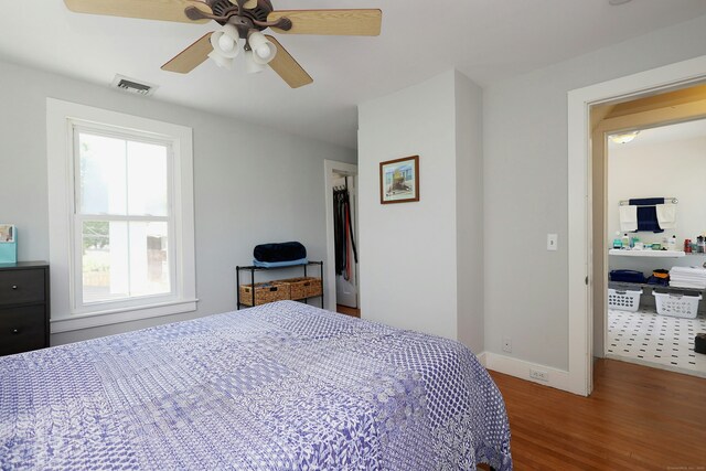 30 Elizabeth St, Bethel, CT 06801 - bedroom featuring wood finished floors and ceiling fan