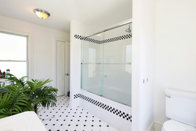 30 Elizabeth St, Bethel, CT 06801 - full bath featuring tile patterned floors and tiled shower / bath combo