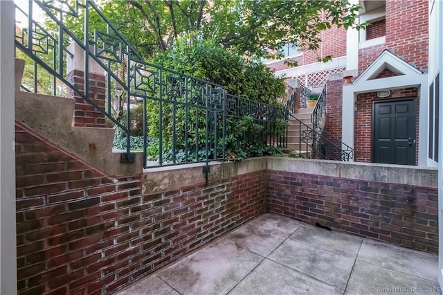 95 Audubon St Unit 339, New Haven, CT 06510 - view of patio featuring stairway