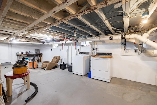 15 Magnolia Ave, Bristol, CT 06010 - unfinished below grade area featuring washer and dryer