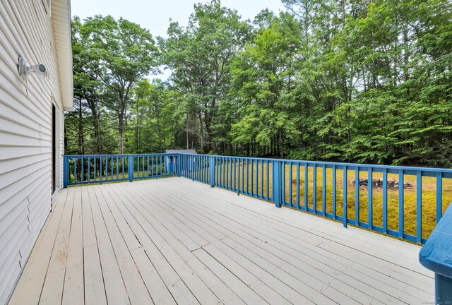 216 Old Monson Rd, Stafford, CT 06076 - deck featuring view of scattered trees
