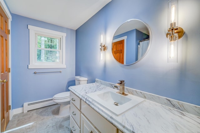216 Old Monson Rd, Stafford, CT 06076 - bathroom with a baseboard heating unit and vanity