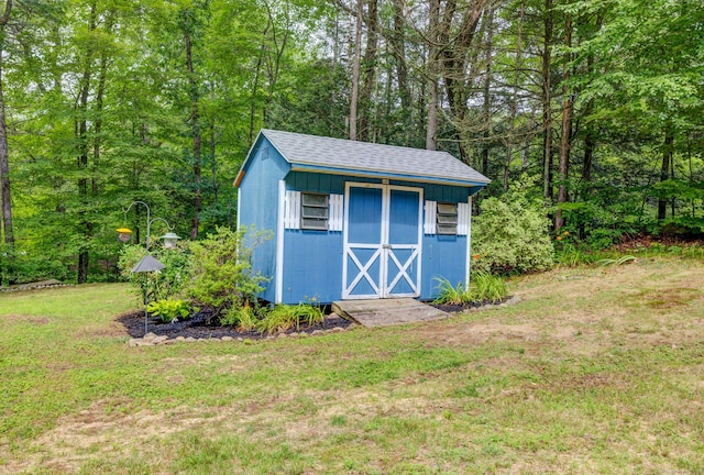 216 Old Monson Rd, Stafford, CT 06076 - view of shed with a forest view