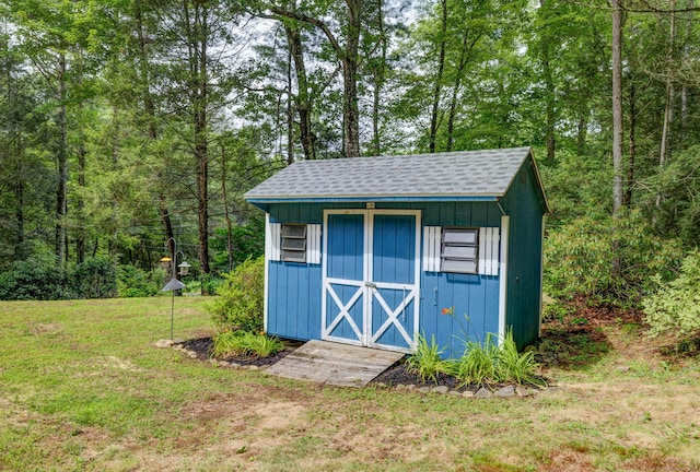 216 Old Monson Rd, Stafford, CT 06076 - view of shed with a wooded view