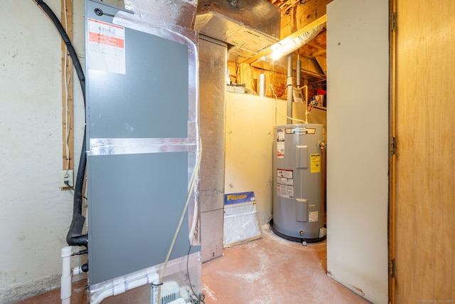 489 Wolcott St Unit 65, Bristol, CT 06010 - utilities with electric water heater and heating unit