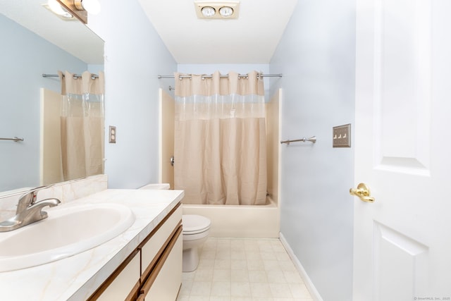 489 Wolcott St Unit 65, Bristol, CT 06010 - full bathroom with vanity, shower / tub combo with curtain, and tile patterned floors