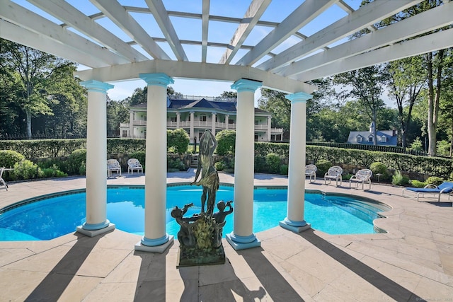 63 Turney Rd, Redding, CT 06896 - view of swimming pool featuring a pergola and a patio area